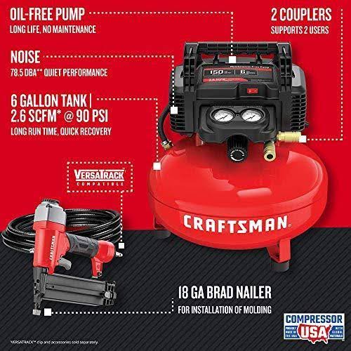 6 gal. 150 PSI 0.8 HP Portable Air Compressor Combo Kit B806131