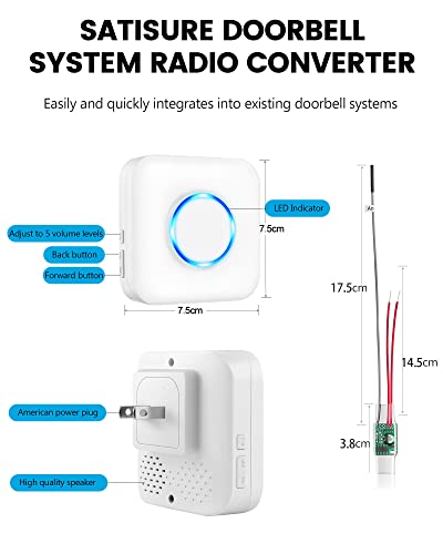 Wireless Doorbell Chime Extender with Receiver M5527