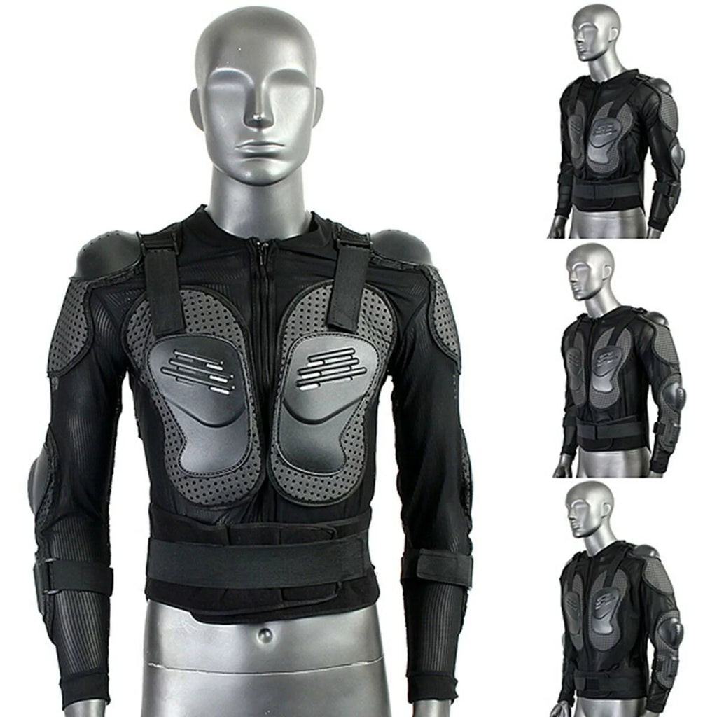 Full Body Motorcycle Riding Jacket with Armor Spine Shoulder Chest Protection P1717
