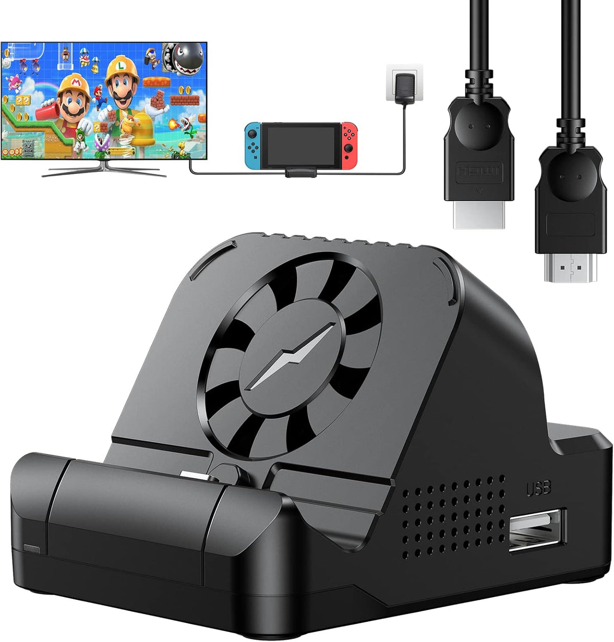 Switch TV Dock with 4K HDMI Cable M965