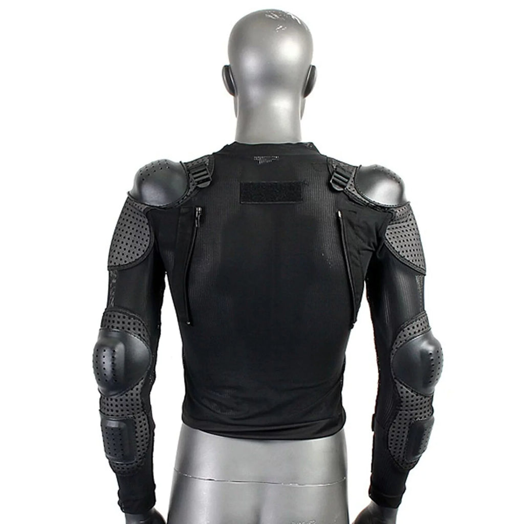 Full Body Motorcycle Riding Jacket with Armor Spine Shoulder Chest Protection P1717