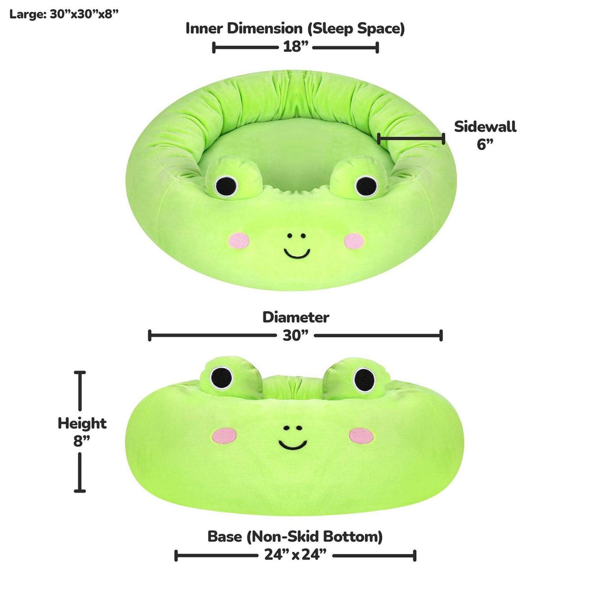 Squishmallows Wendy The Frog Pet Bed V538569