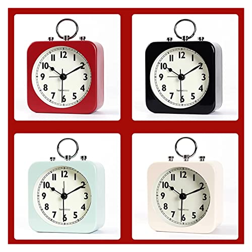 Small Digital Desk Clock with Square Metal Case Y827921