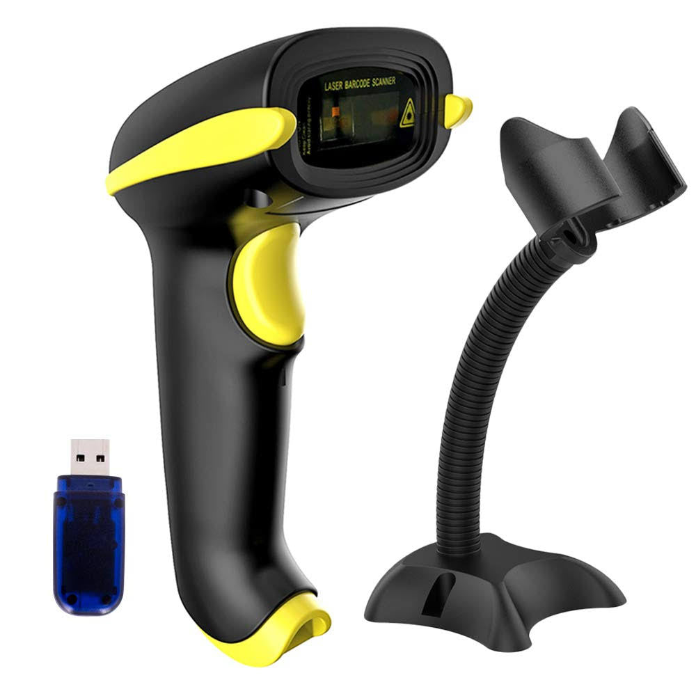 Wireless Barcode Scanner Bluetooth USB 1D Bar Code Reader J4797