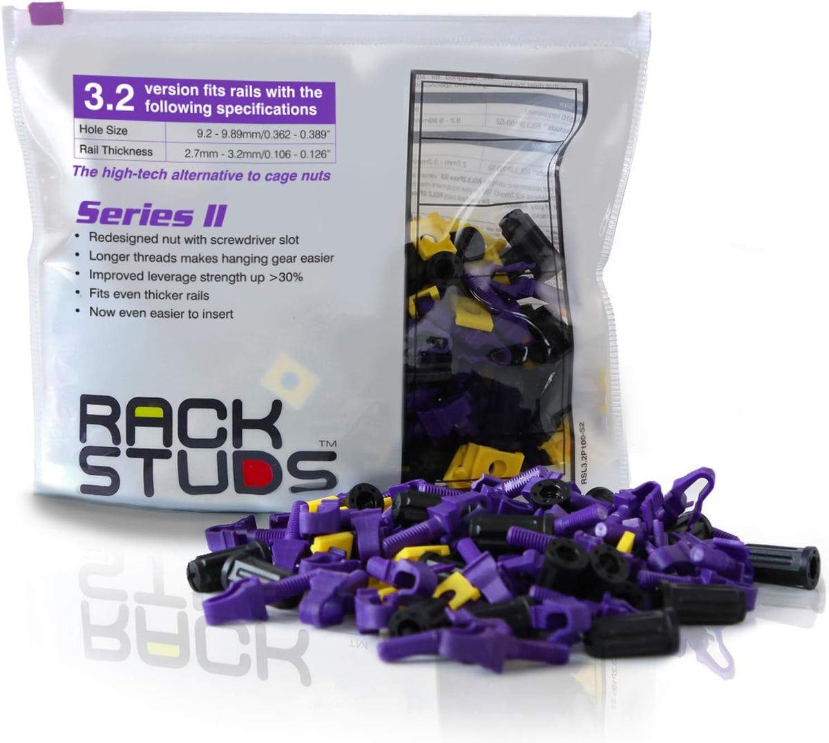 Purple 100-pack Rack Mount Solution M9874