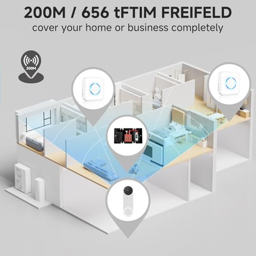 Wireless Doorbell Chime Extender with Receiver M5527