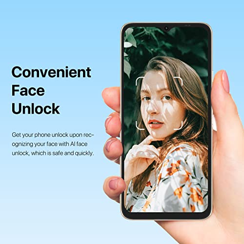 Unlocked Smartphone, 3GB+32GB 256GB Expandable, 5150mAh Battery, 6.52" Full Screen, 13MP Camera Q100