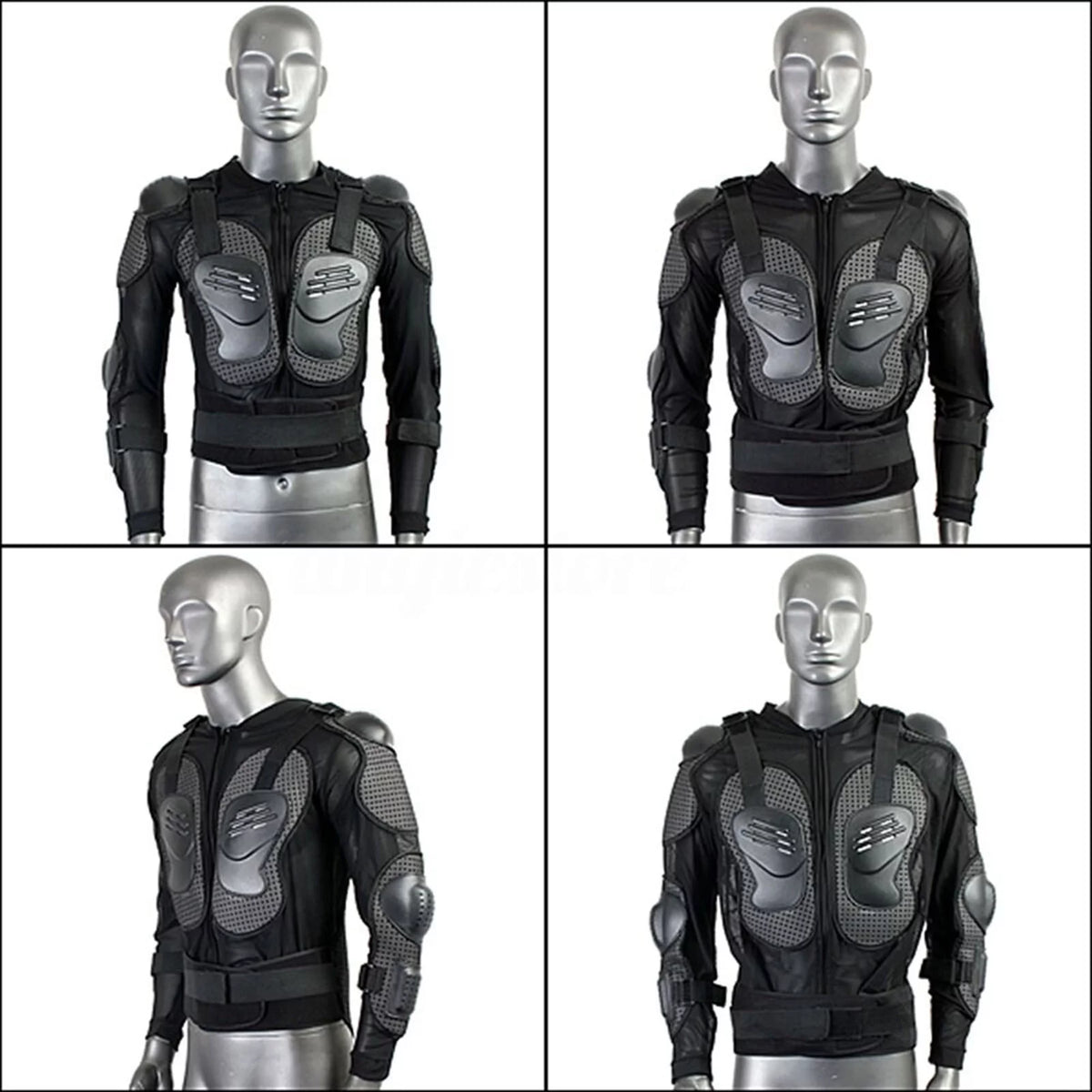 Full Body Motorcycle Riding Jacket with Armor Spine Shoulder Chest Protection P1717