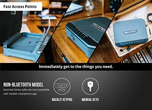 Portable Safe with Auto Open Lid Rechargeable Lithium-Ion Battery Q677