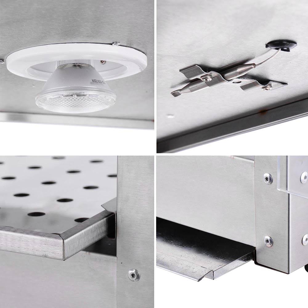 3-Tier Commercial Countertop Food Warmer Display Case I22123