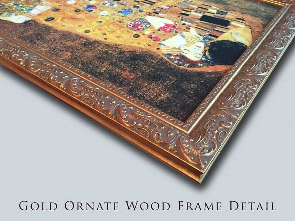 Gold Ornate Wood Framed Canvas Art N5355