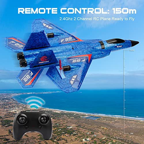 2.4Ghz 2 Channel Remote Control F22 RC Airplane G681