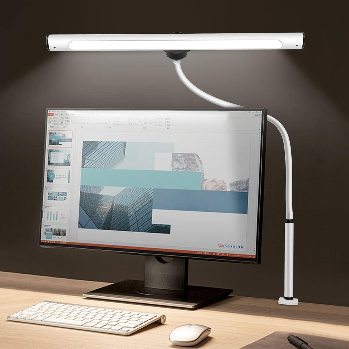 12W LED Architect Clamp Desk Lamp with Timer Y490106