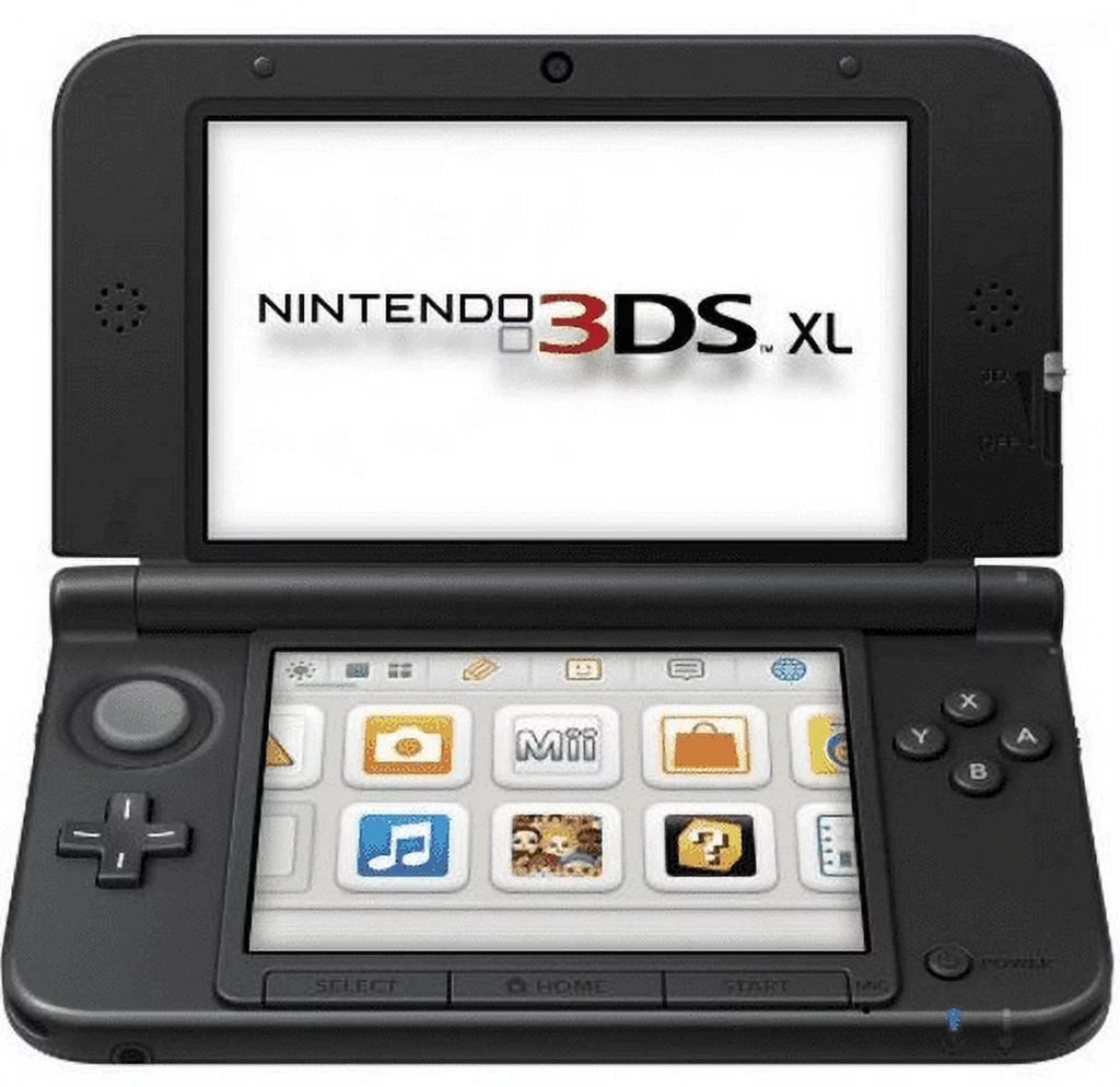 Used Nintendo 3DS XL Gun Metal Video Game Console with Stylus, Charger and 16 GB SD Memory Card G838343