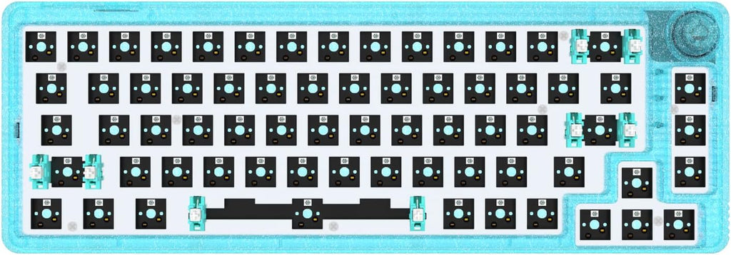 White 67 Keys Hot Swappable Mechanical Keyboard S6136