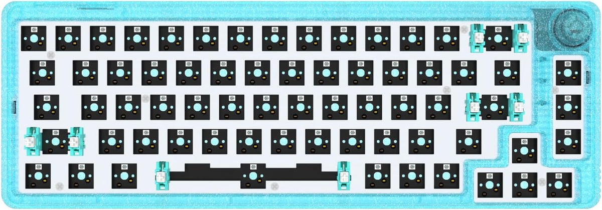 White 67 Keys Hot Swappable Mechanical Keyboard S6136