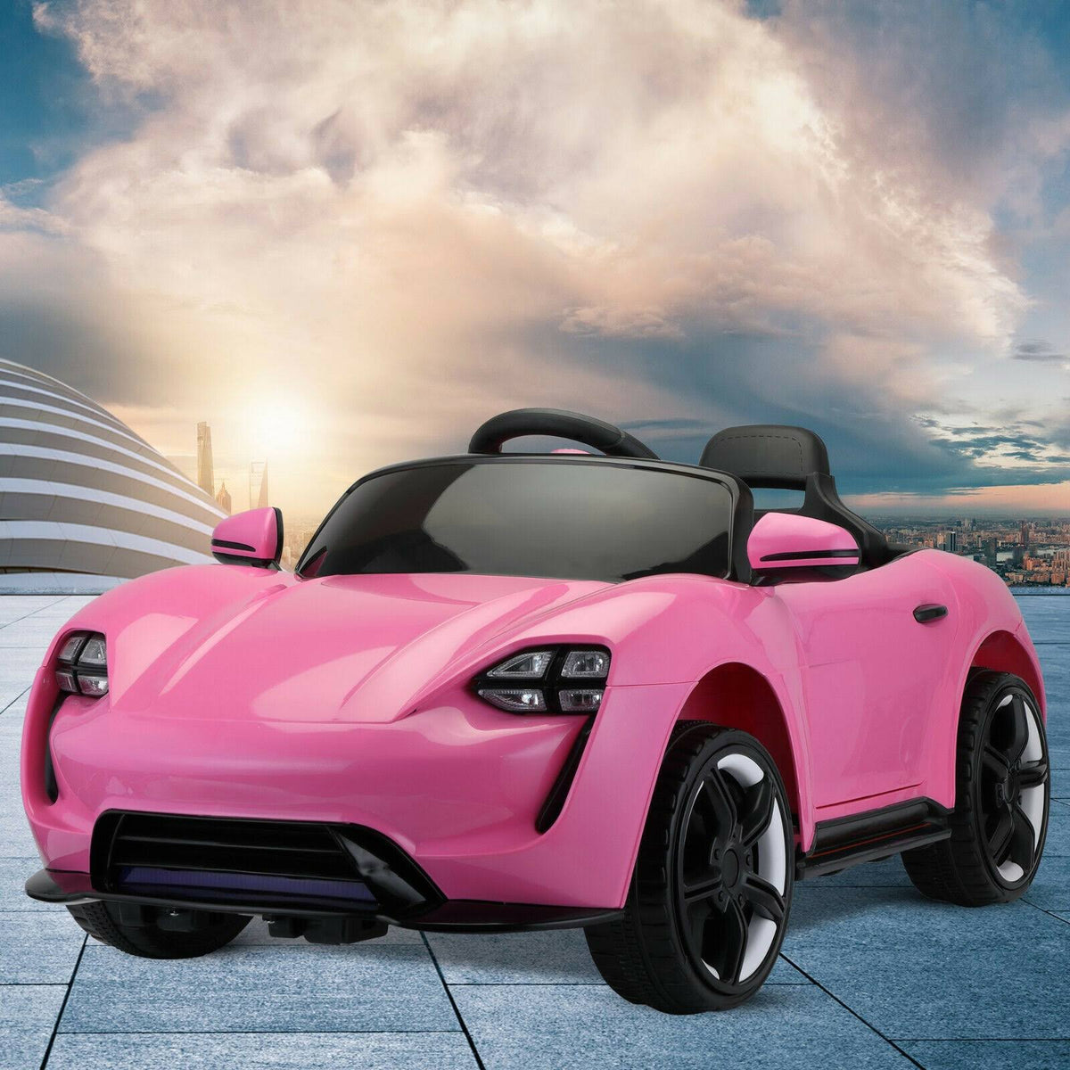 12V Kids Electric Ride on Car with Remote Control, Pink S543