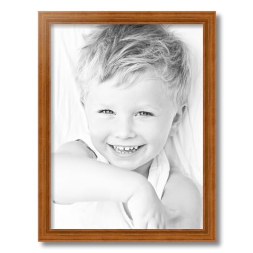 Brown 20x25 CM Picture Frame with Glass S8194