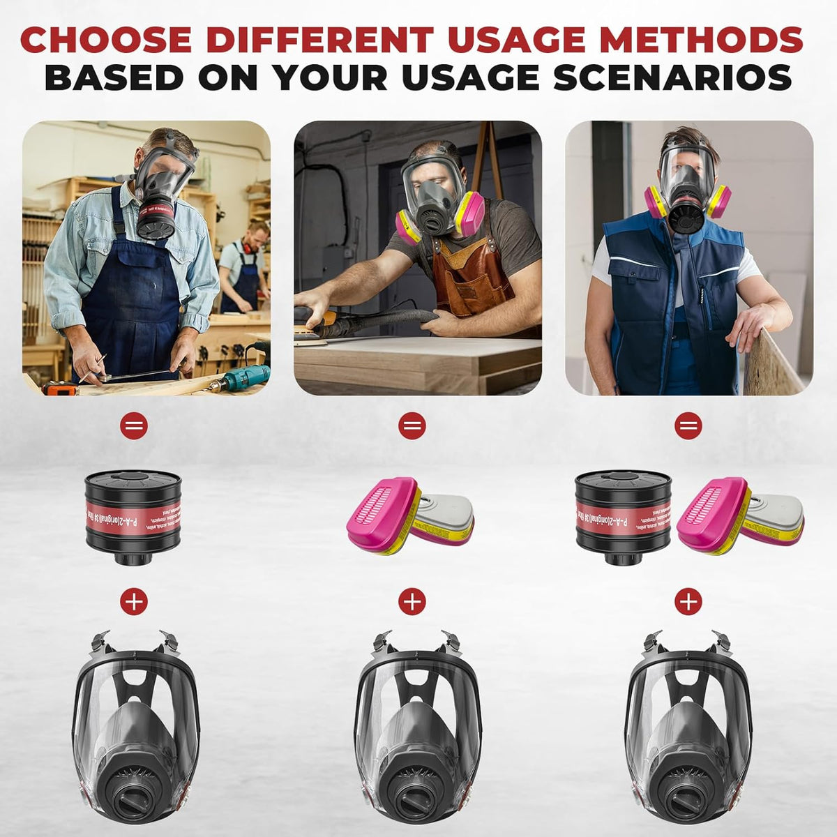 Gas Masks With Filters M58620