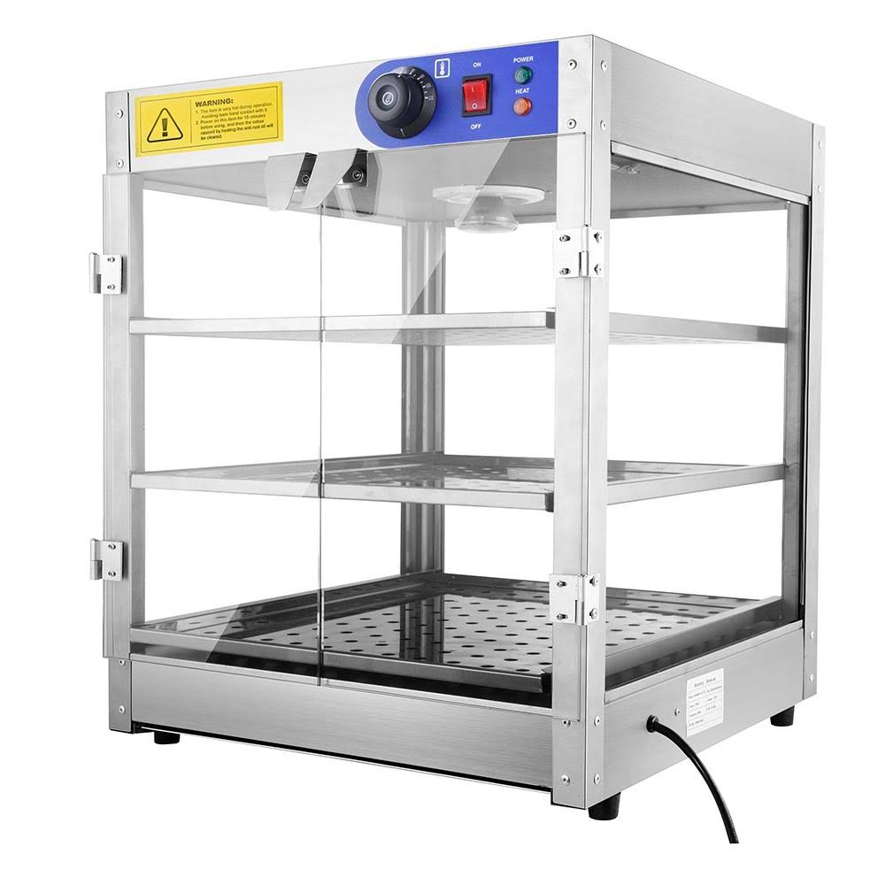 3-Tier Commercial Countertop Food Warmer Display Case I22123