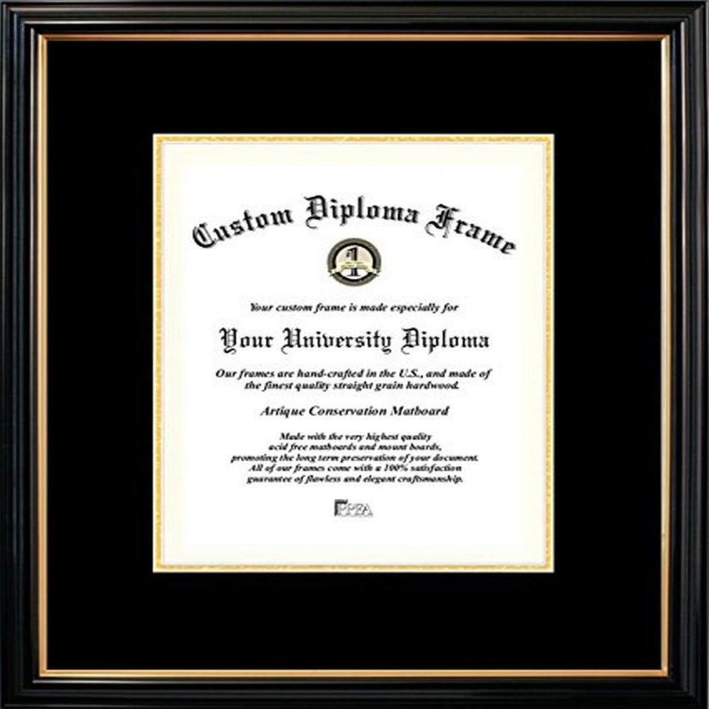 Petite Certificate Mats and Black/Gold Trim, 10 x 14 V820