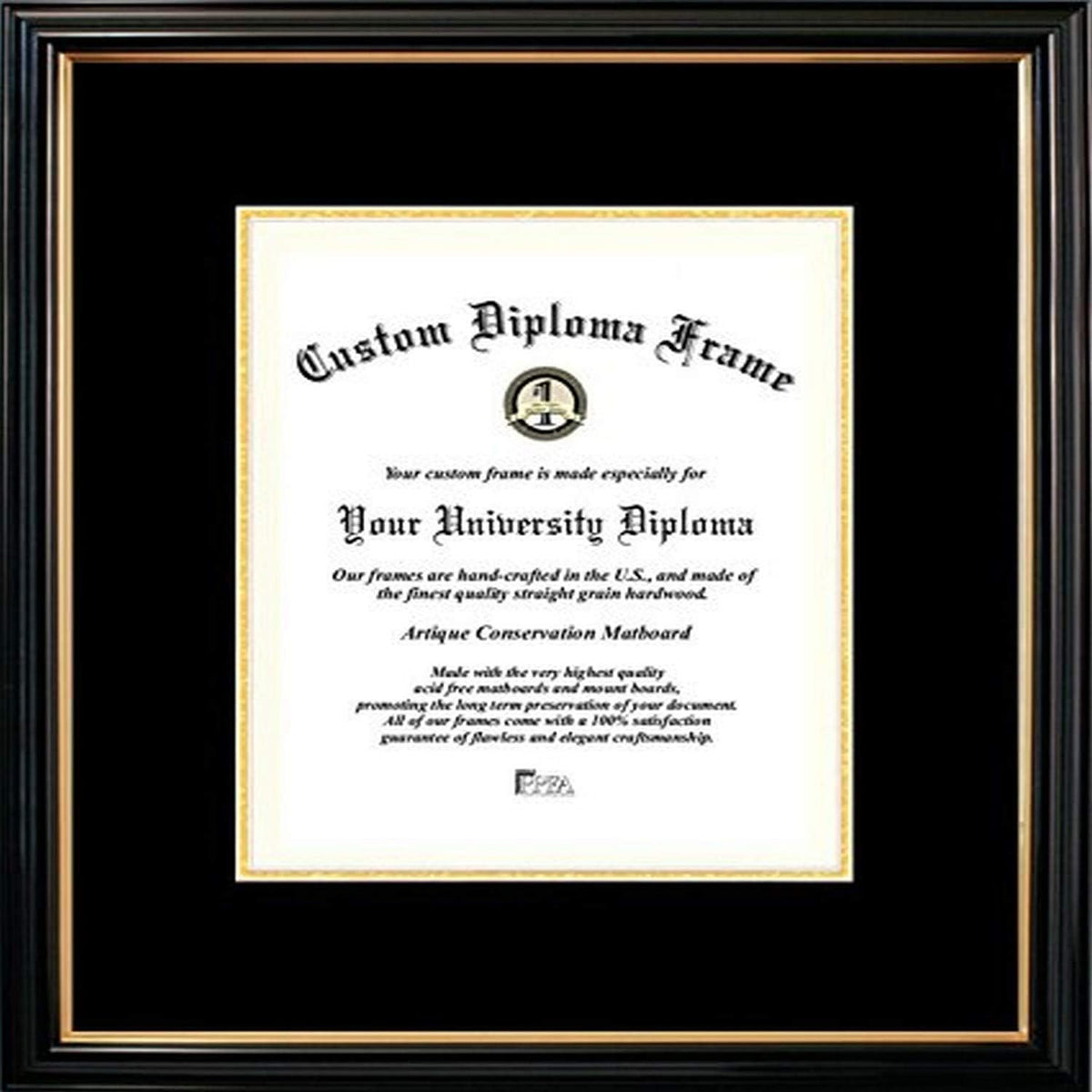 Petite Certificate Mats and Black/Gold Trim, 10 x 14 V820