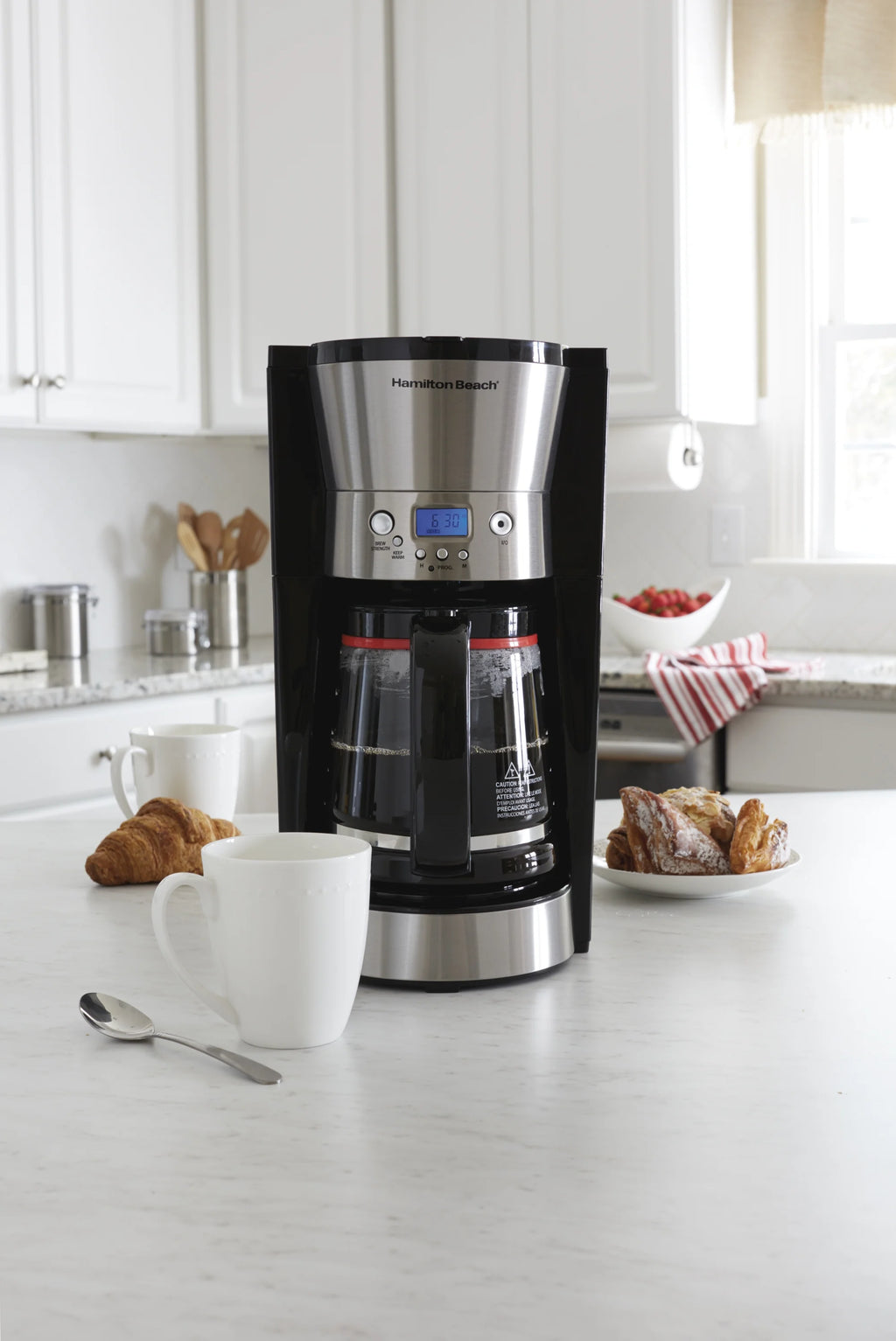 12 Cups Black Programmable Coffee Maker B34226