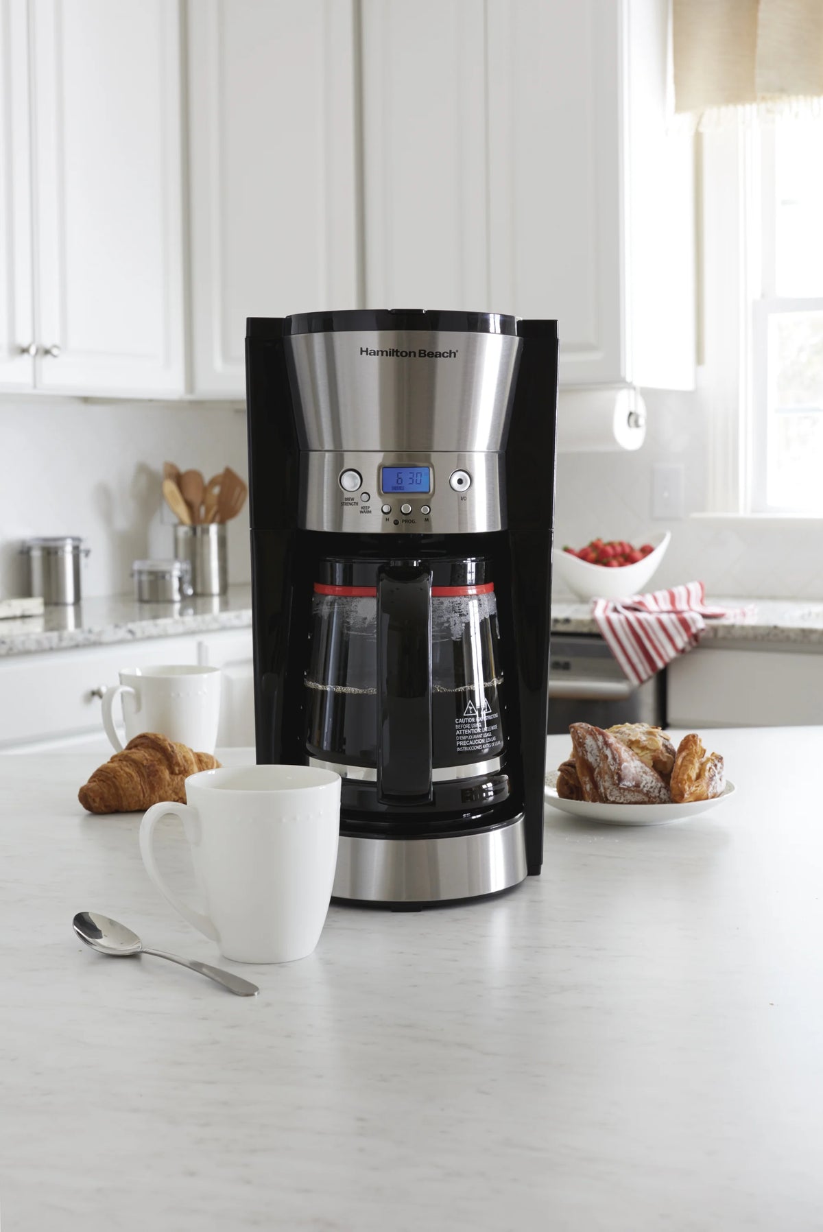12 Cups Black Programmable Coffee Maker B34226