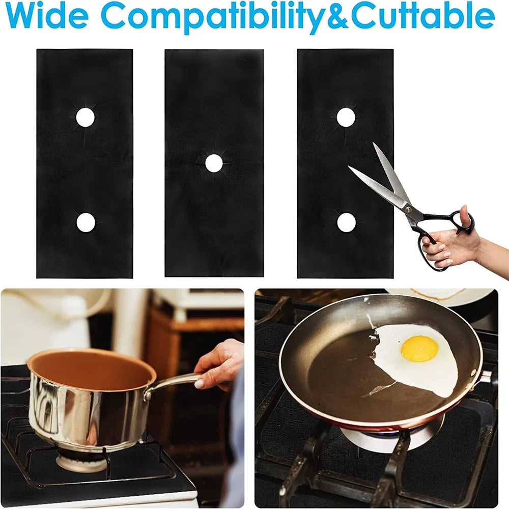 3pcs Gas Range Stove Top Burner Protectors N86870