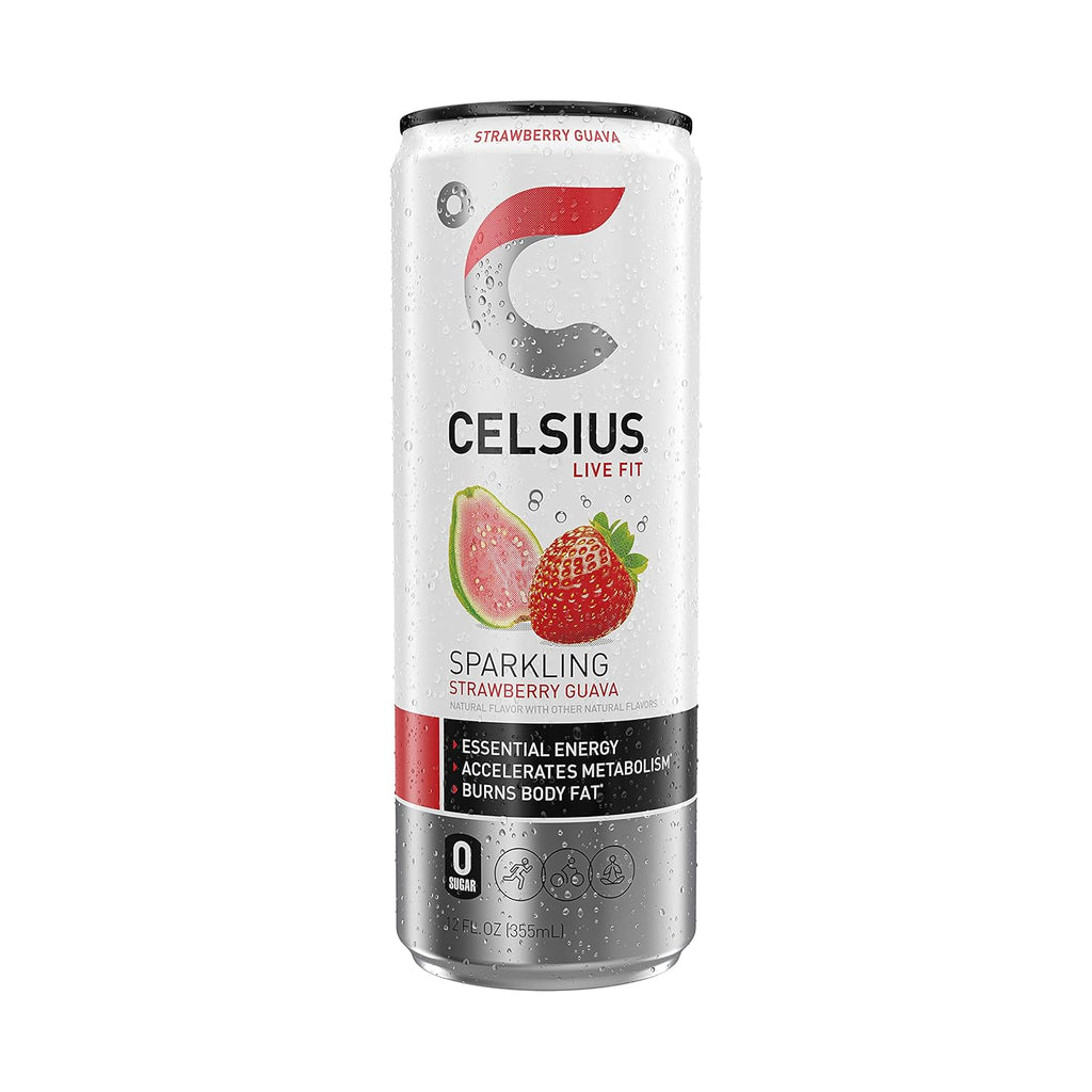 Strawberry Guava Energy Drink, 12 Fl Oz (Pack of 24) N732
