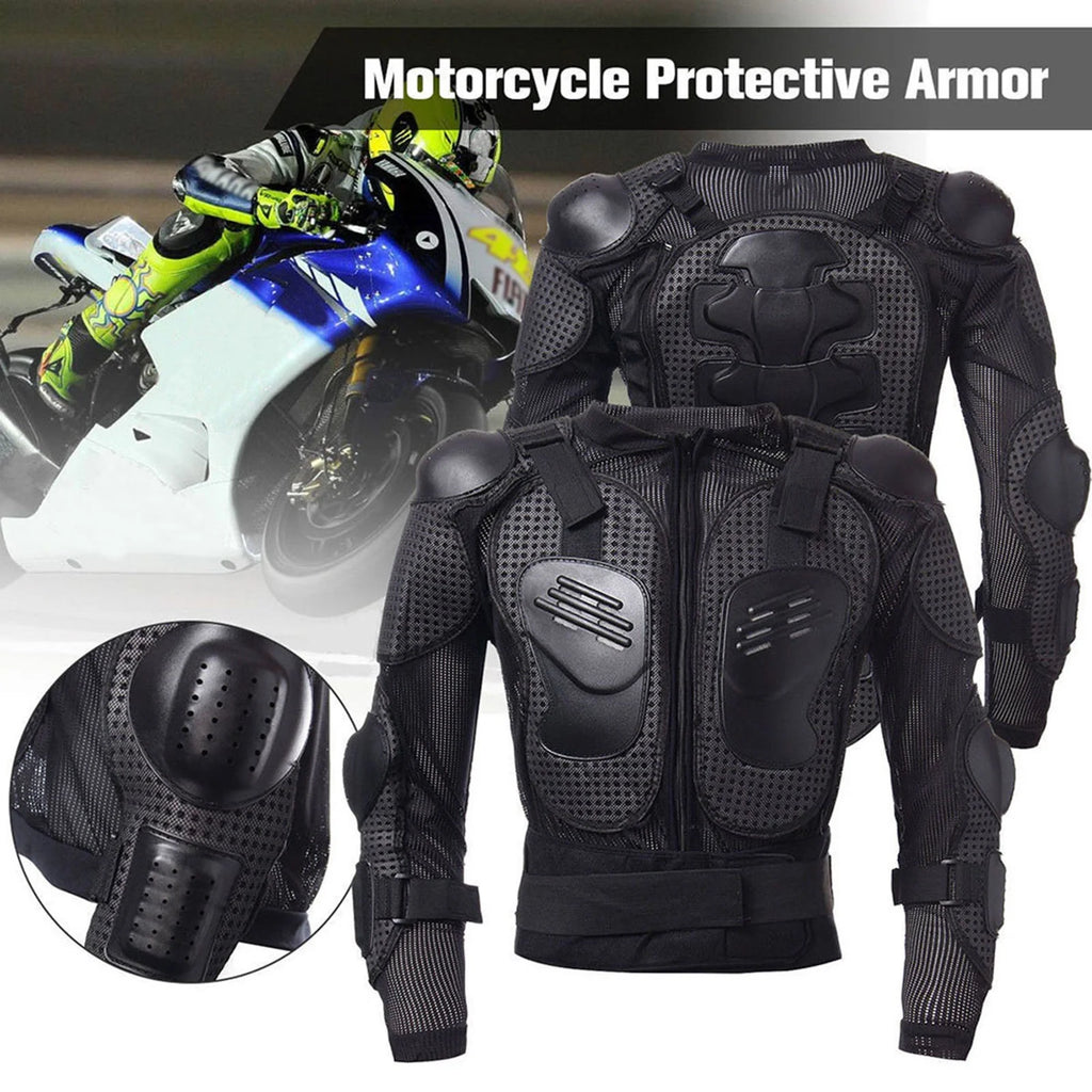 Full Body Motorcycle Riding Jacket with Armor Spine Shoulder Chest Protection P1717