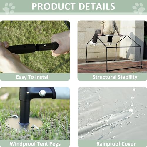 4'x4'x3' Waterproof Outdoor Dog Tent Z2091