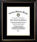 Petite Certificate Mats and Black/Gold Trim, 10 x 14 V820
