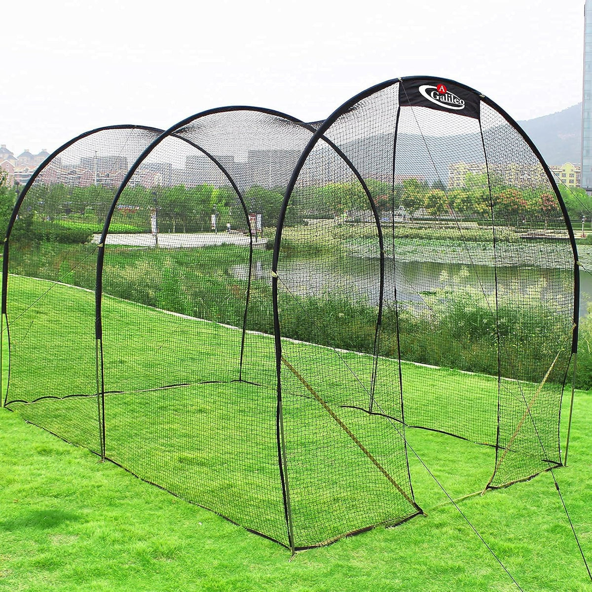 Portable Baseball Batting Cage with Frame and Poles P24456