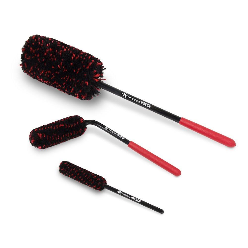3 Piece Woolies Brush Kit with Angled Caliper Spoke Brush R95410