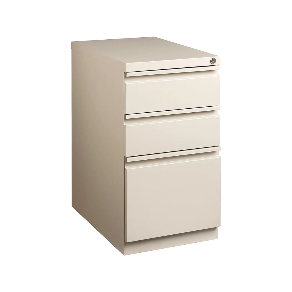 3-Drawer Mobile Pedestal File Cabinet Putty F65377