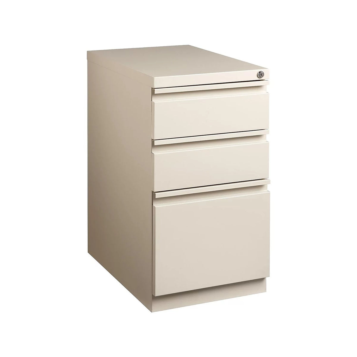 3-Drawer Mobile Pedestal File Cabinet Putty F65377