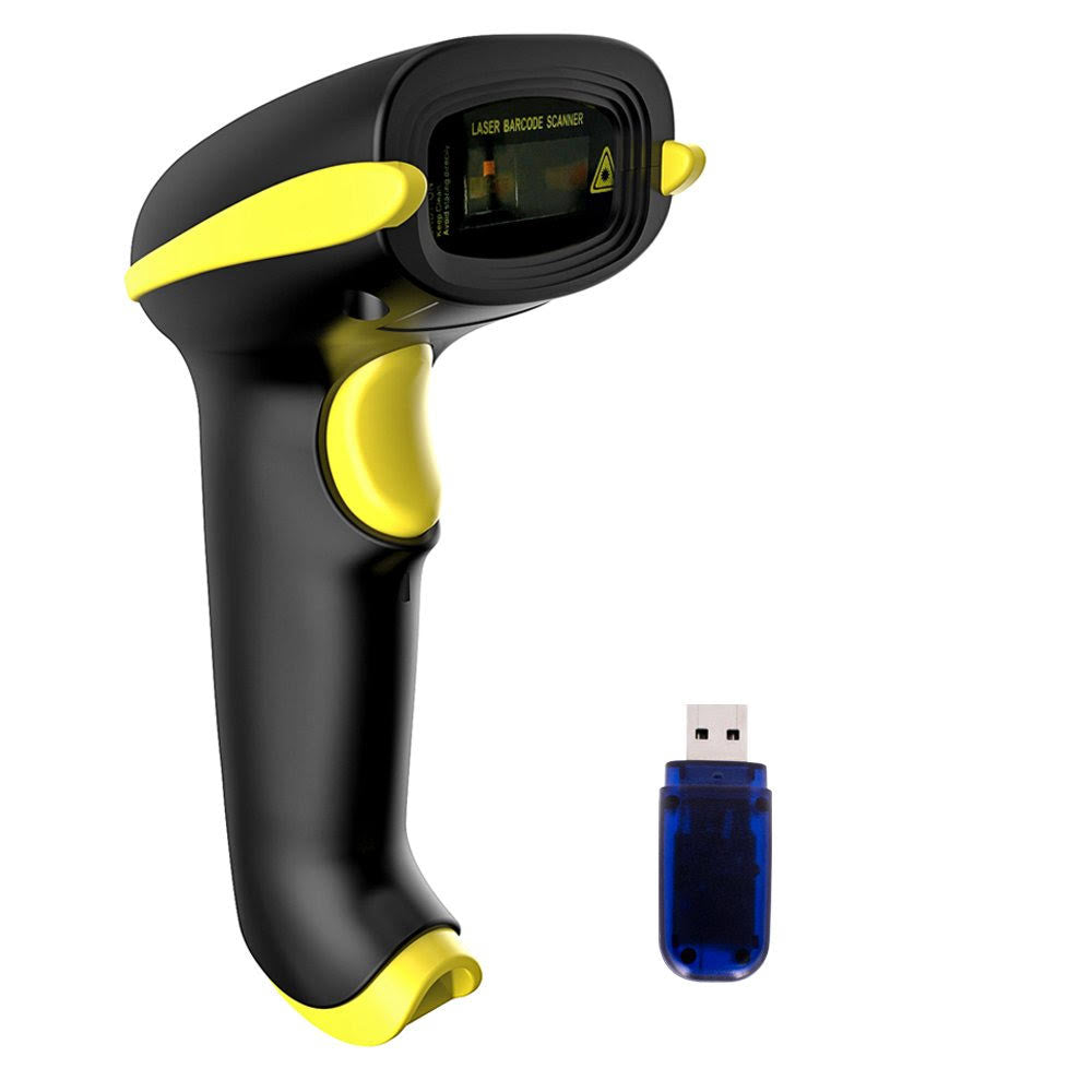 Wireless Barcode Scanner Bluetooth USB 1D Bar Code Reader J4797