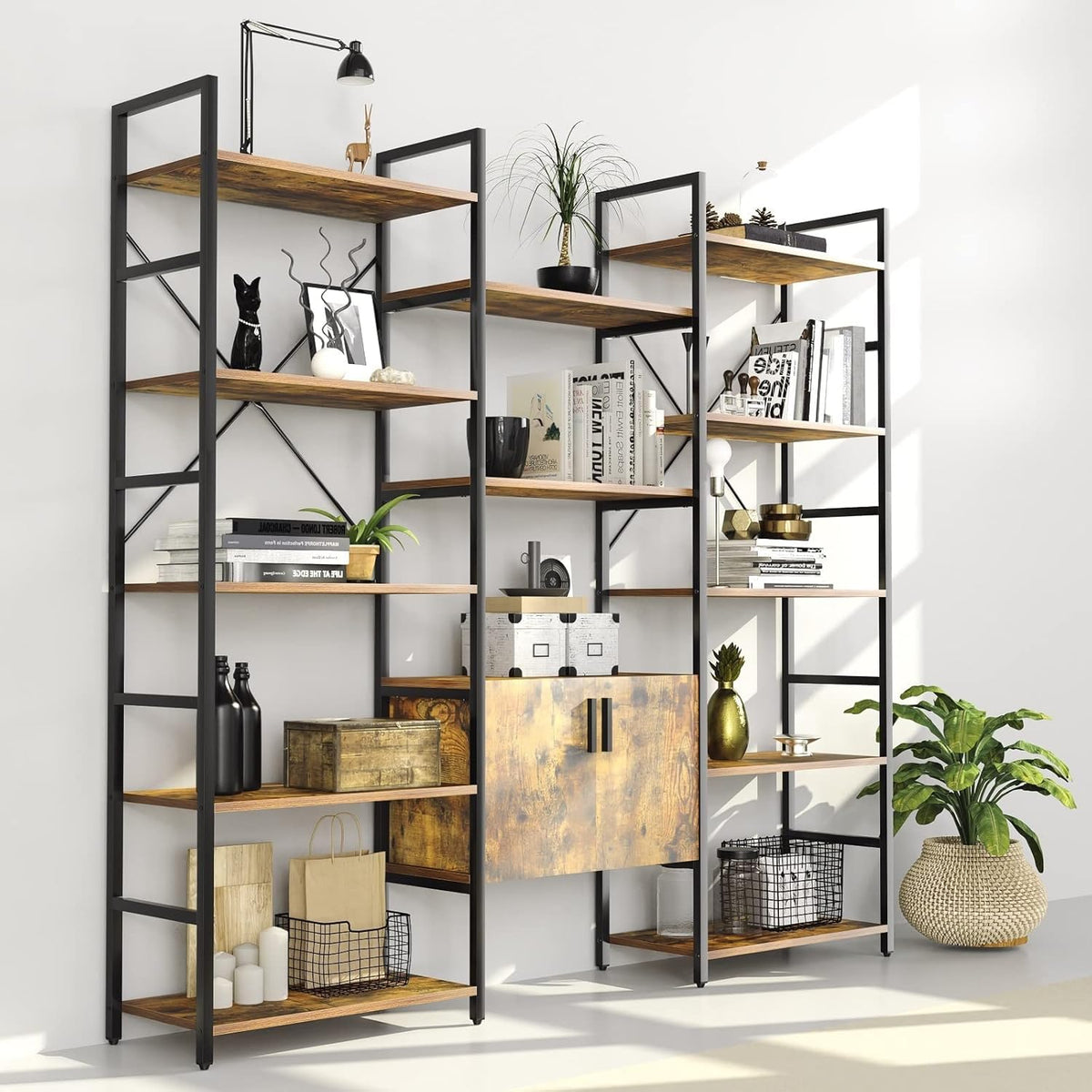 5-Shelf Wood Bookcase Y9209
