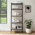 72-Inch Open Ladder Bookshelf Grey Wash K376554