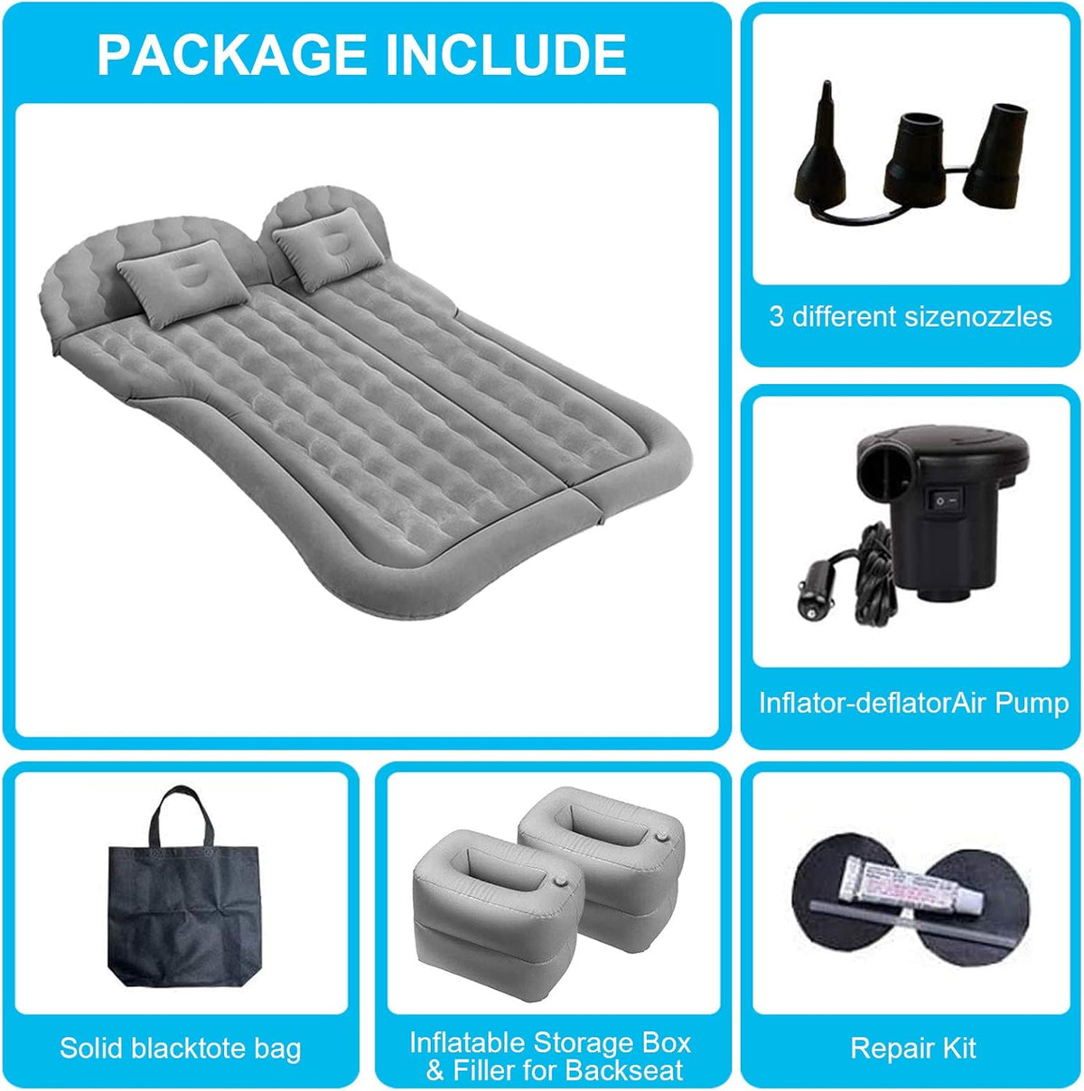 Large SUV Inflatable Car Mattress with Pump G80194