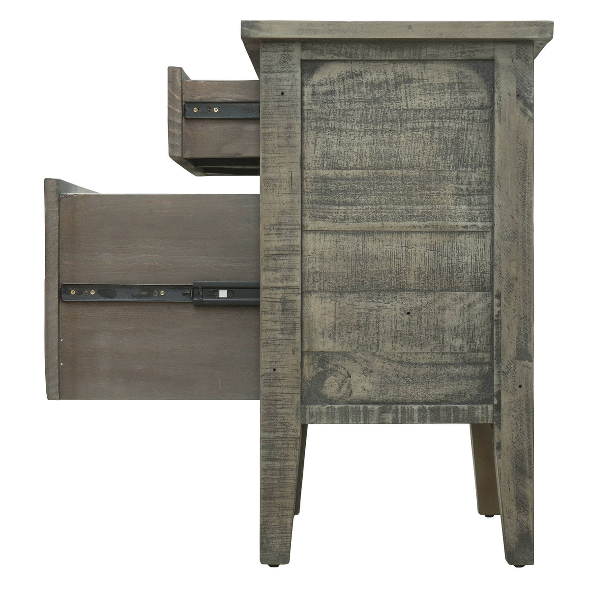 Reclaimed Wood Filing Cabinet with Two Drawers I493