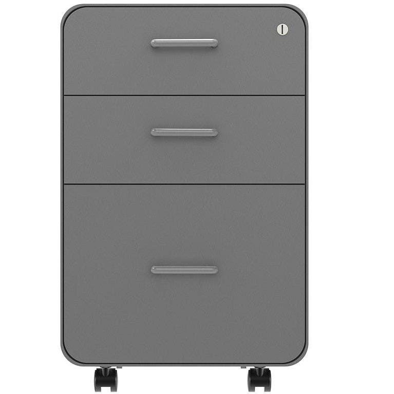 Rolling Round Corner 3-Drawer File Cabinet Q933843