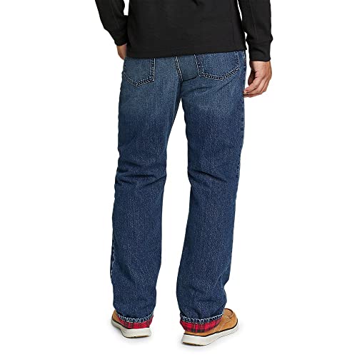 Men's Flannel-Lined Flex Jeans - Straight Fit I76349