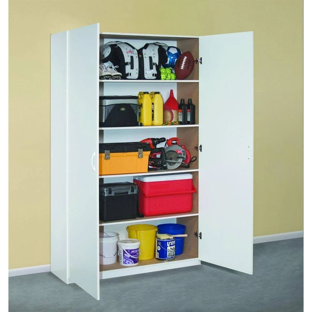 White Melamine Jumbo Storage Cabinet A69542