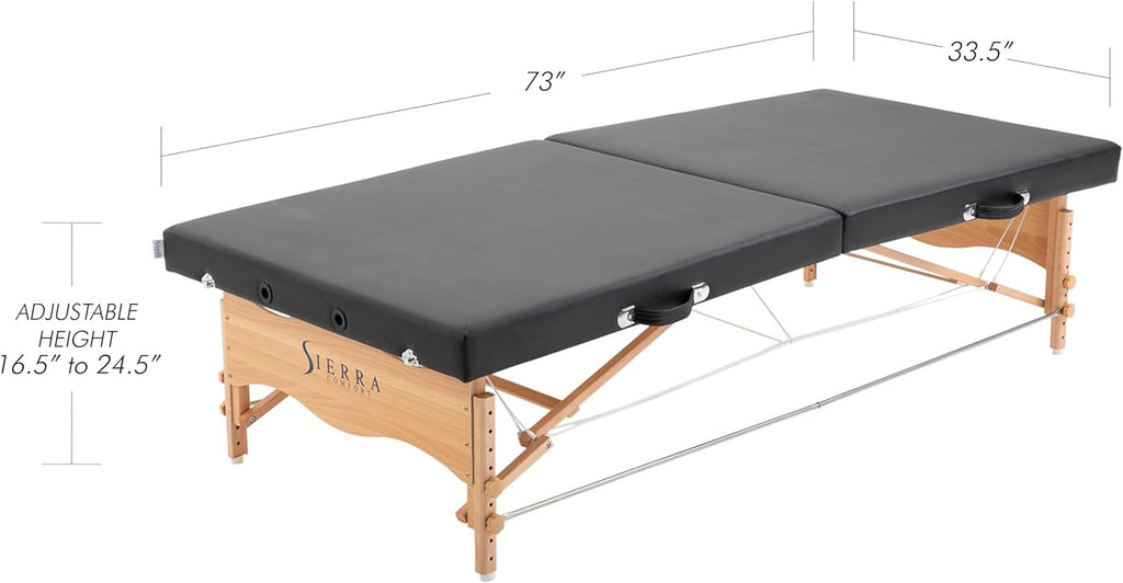Black Low-Level Massage Table N1887