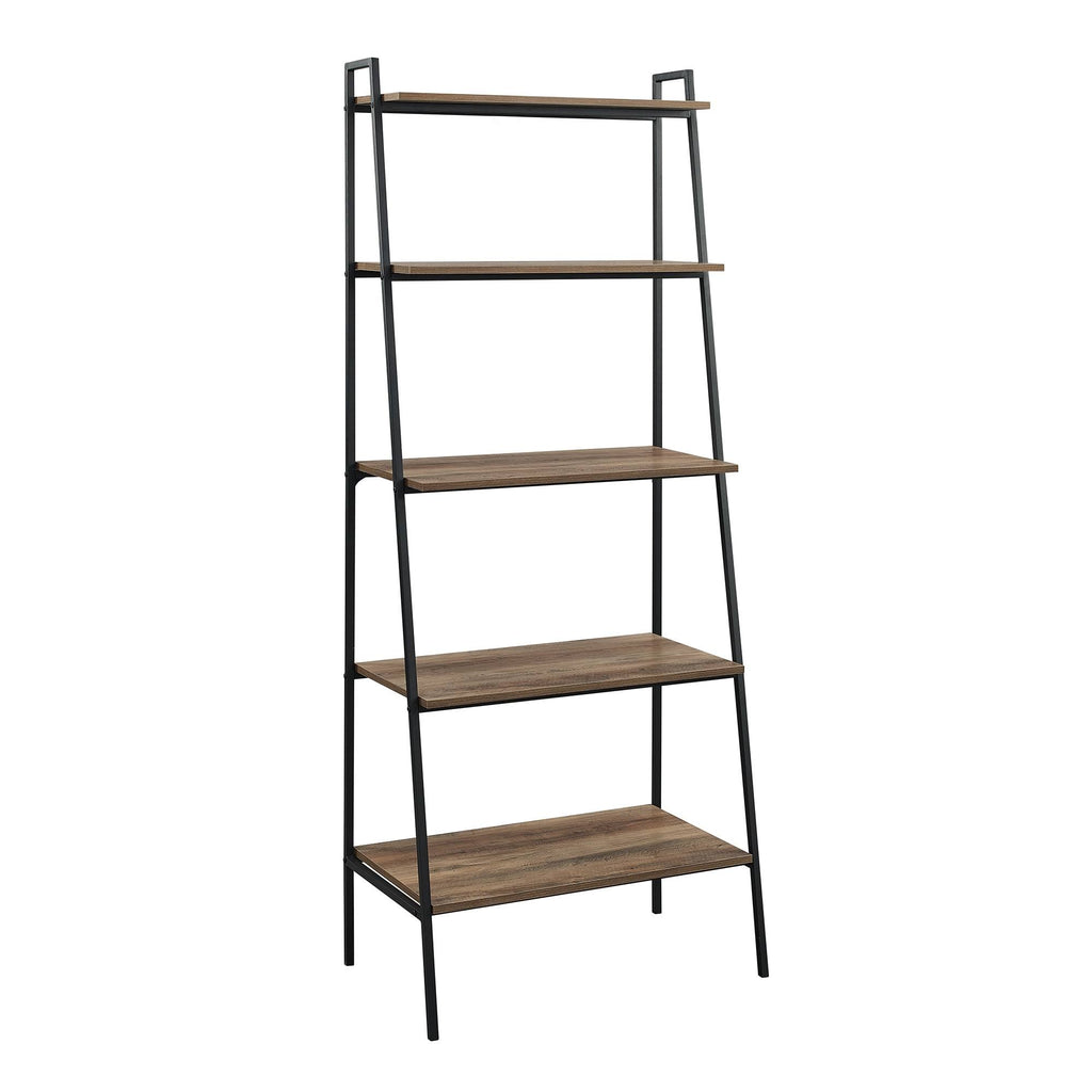 72-Inch Open Ladder Bookshelf Grey Wash K376554