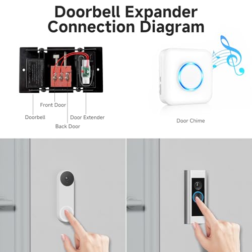 Wireless Doorbell Chime Extender with Receiver M5527