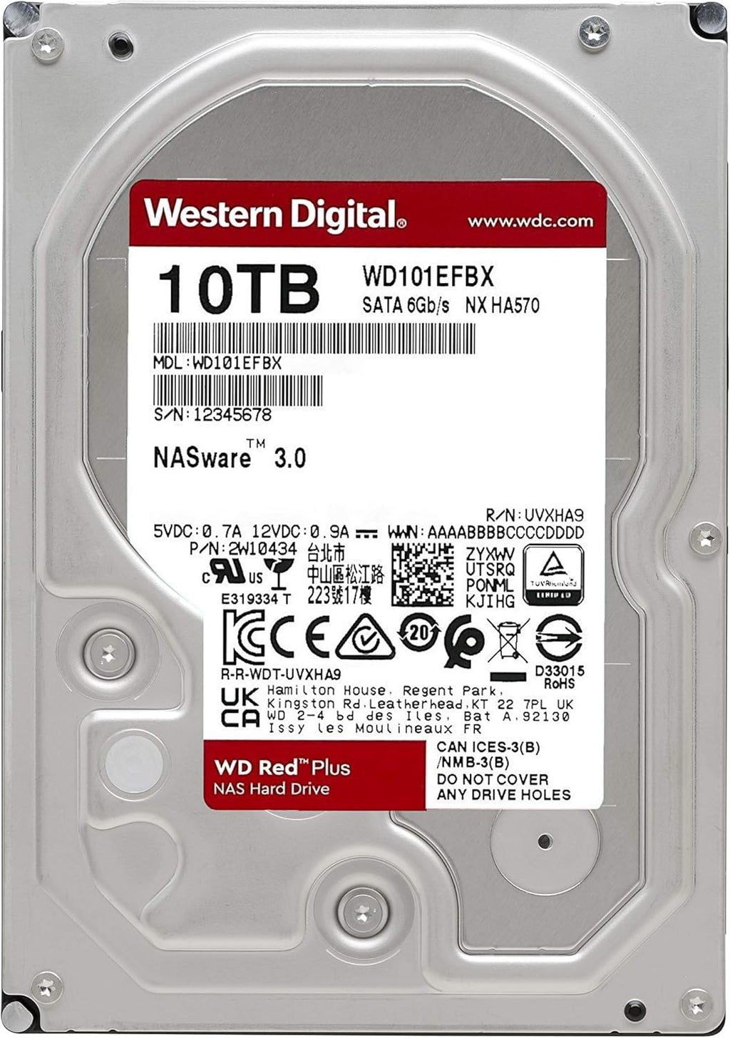 10TB NAS Internal Hard Drive HDD U879646