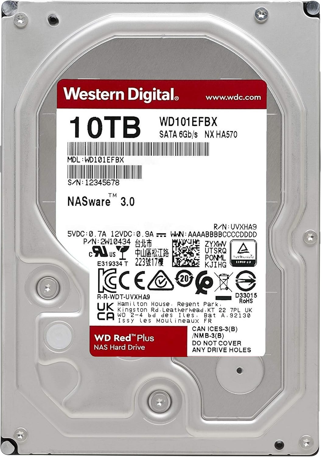 10TB NAS Internal Hard Drive HDD U879646
